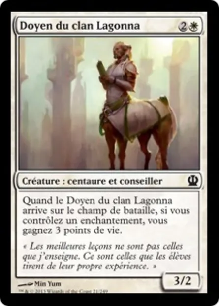 Doyen du clan Lagonna, carte Magic THS 21 — extension Theros
