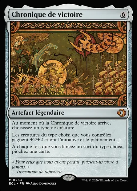 Chronique de victoire, carte Magic ECL 253 — extension Lorwyn Eclipsed