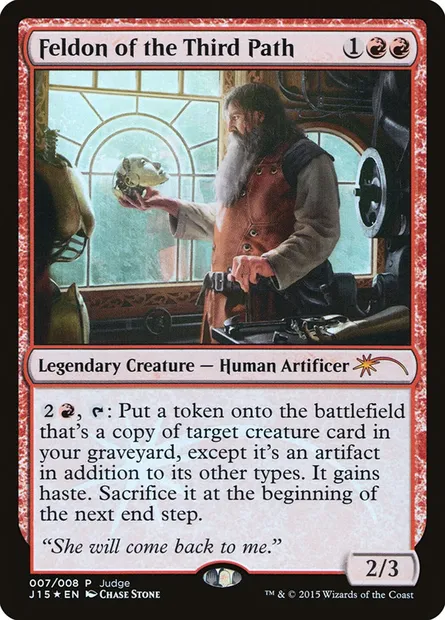 Feldonn de la Troisième Voie, carte Magic J15 7 — extension Judge Gift Cards 2015