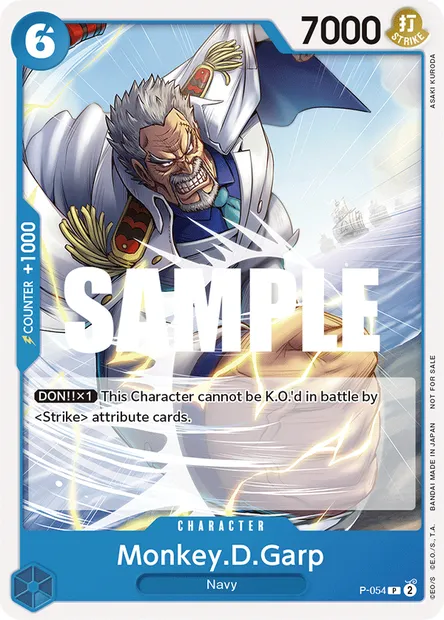 Monkey D. Garp, carte One Piece P-054 — extension Carte promo