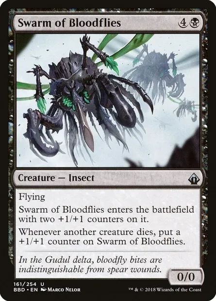 Essaim d'hématovores, carte Magic BBD 161 — extension Battlebond