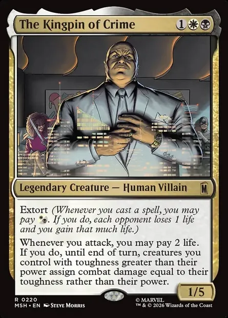 The Kingpin of Crime, Magic card MSH 220 — Marvel Super Heroes set