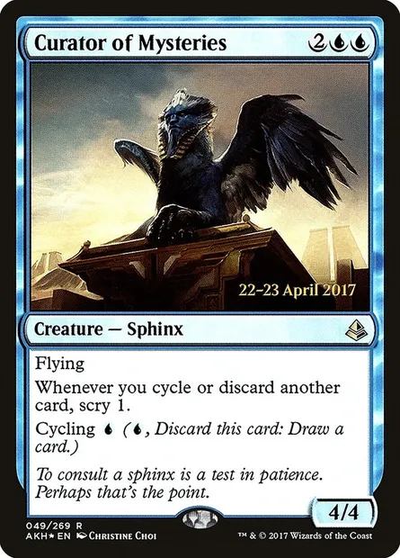 Conservateur de mystères, carte Magic PAKH 49s — extension Amonkhet Promos