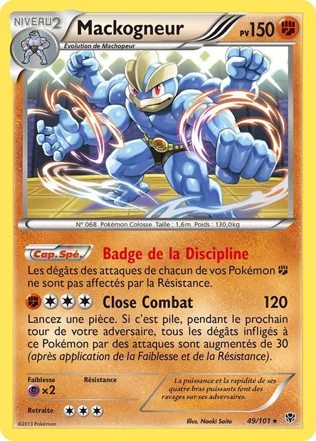 Mackogneur, carte Pokémon PLB 49 — extension Explosion Plasma