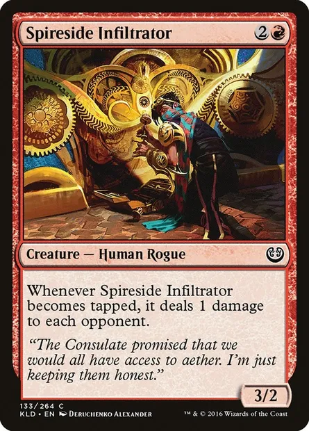 Spireside Infiltrator, Magic card KLD 133 — Kaladesh set