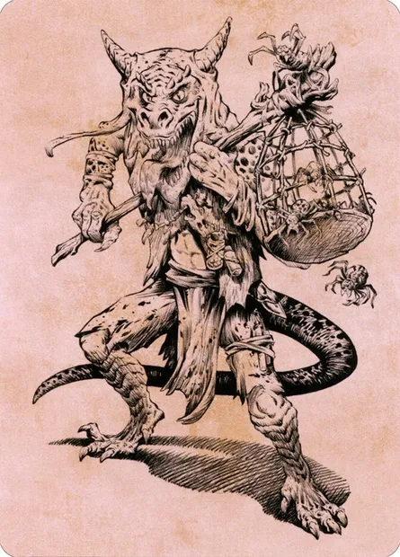 Taunting Kobold // Taunting Kobold, carte Magic ACLB 57 — extension Battle for Baldur's Gate Art Series