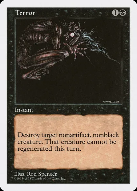 Terreur, carte Magic ATH 27 — extension Anthologies