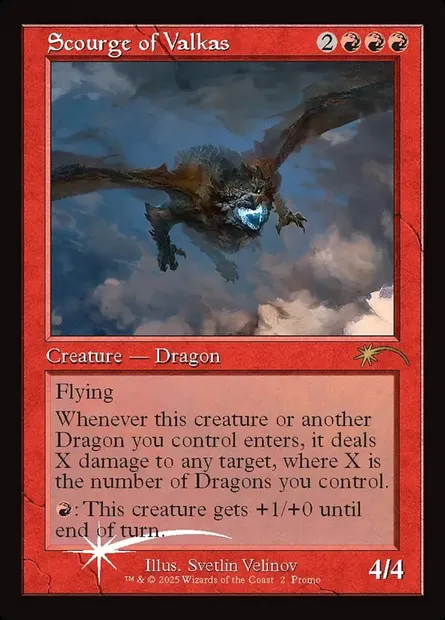 Fléau de Valkas, carte Magic PF25 14 — extension MagicFest 2025