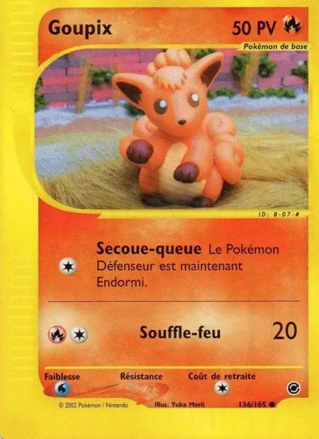 Goupix, carte Pokémon EX 136 — extension Expedition