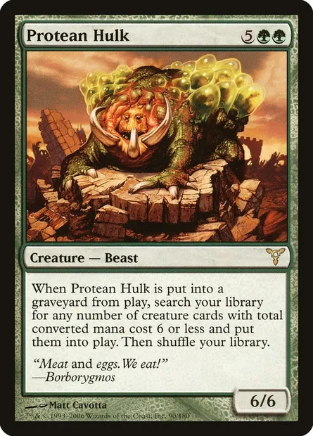 Protean Hulk, Magic card DIS 90 — Dissension set