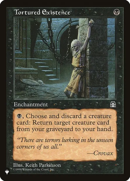 Tortured Existence, Magic card PLST STH-74 — The List set