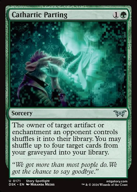 Cathartic Parting, Magic card DSK 171 — Duskmourn: House of Horror set