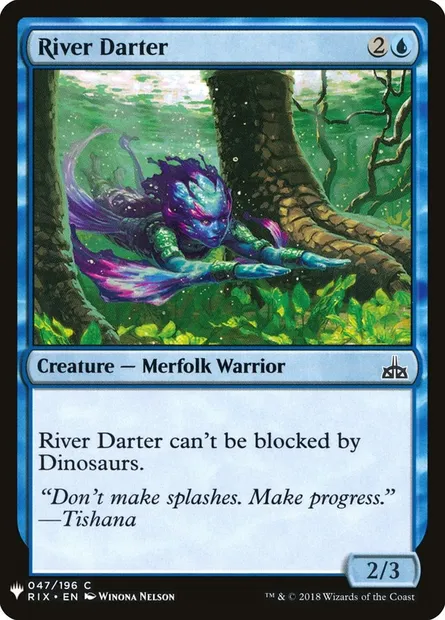 River Darter, Magic card PLST RIX-47 — The List set