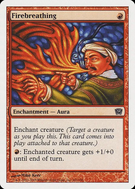 Firebreathing, Magic card 9ED 181 — Ninth Edition set