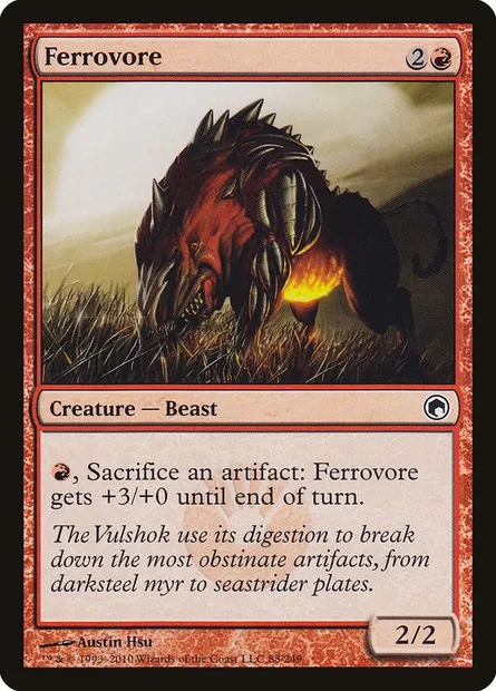 Ferrovore, Magic card SOM 88 — Scars of Mirrodin set