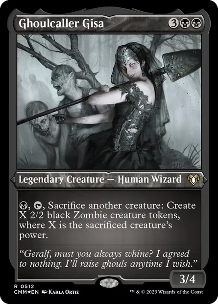 Ghoulcaller Gisa, Magic card CMM 512 — Commander Masters set