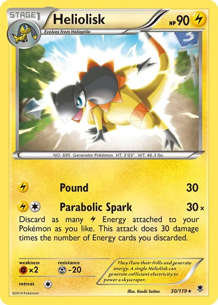 Heliolisk, Pokémon card PHF 30 — Phantom Forces set
