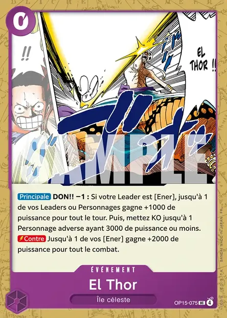 El Thor, carte One Piece OP15-075 — extension AVENTURE SUR L'ÎLE DE DIEU