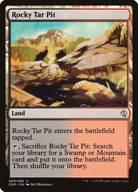 Rocky Tar Pit, Magic card DDP 69 — Duel Decks: Zendikar vs. Eldrazi set