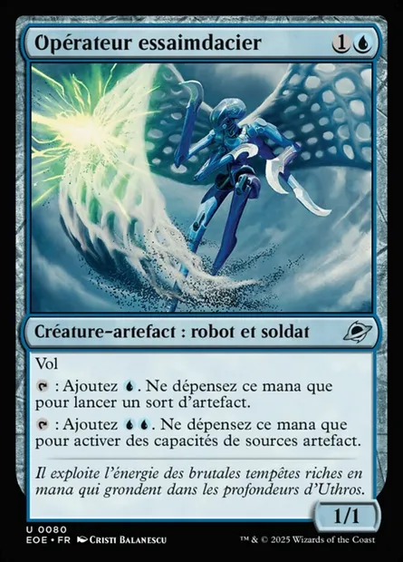 Opérateur essaimdacier, carte Magic EOE 80 — extension Edge of Eternities