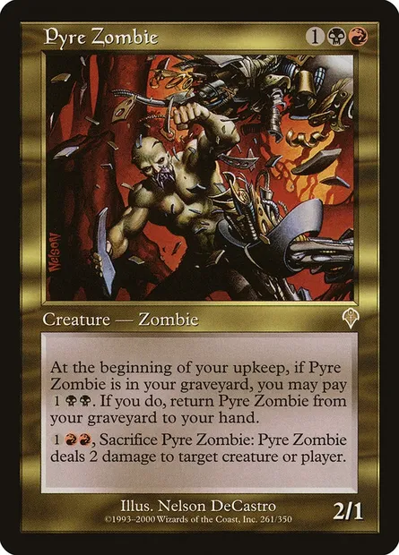Zombie des bûchers, carte Magic INV 261 — extension Invasion