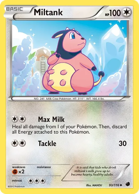 Miltank, Pokémon card PLF 93 — Plasma Freeze set