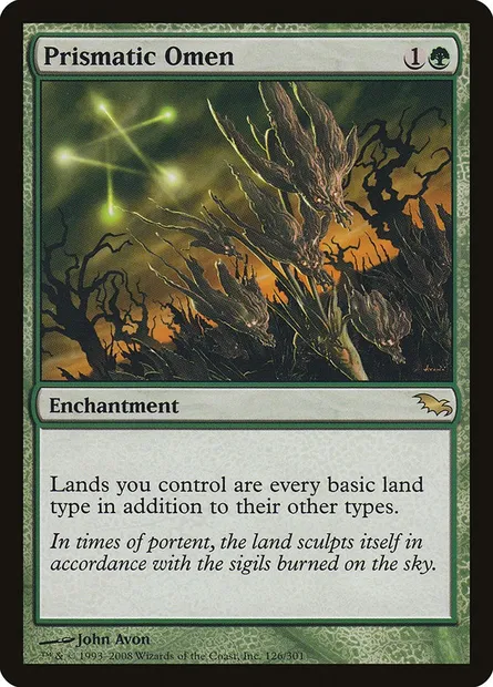 Prismatic Omen, Magic card SHM 126 — Shadowmoor set