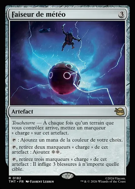Faiseur de météo, carte Magic TMT 182 — extension Teenage Mutant Ninja Turtles