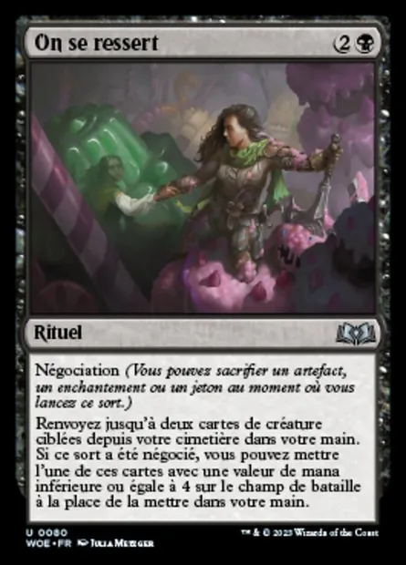 On se ressert, carte Magic WOE 80 — extension Wilds of Eldraine