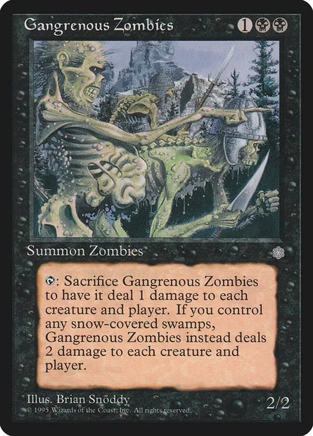 Gangrenous Zombies, Magic card ICE 127 — Ice Age set