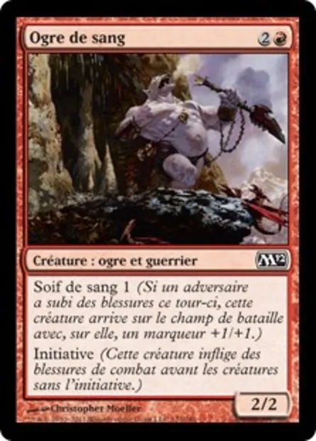 Ogre de sang, carte Magic M12 122 — extension Magic 2012