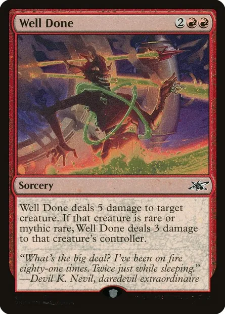 Well Done, Magic card UNF 414 — Unfinity set