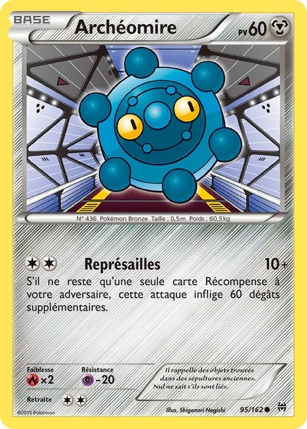 Archéomire, carte Pokémon BKT 95 — extension Impulsion Turbo