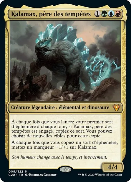 Kalamax, père des tempêtes, carte Magic C20 9 — extension Commander 2020