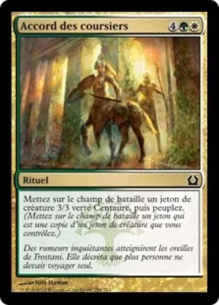Accord des coursiers, carte Magic RTR 154 — extension Retour à Ravnica