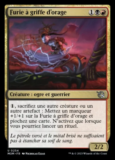 Furie à griffe d'orage, carte Magic MOM 254 — extension L'invasion des machines