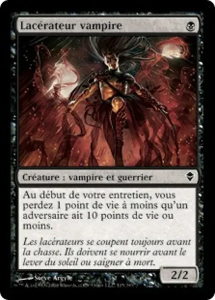 Lacérateur vampire, carte Magic ZEN 115 — extension Zendikar