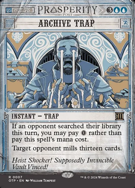 Archive Trap, Magic card OTP 7 — Breaking News set