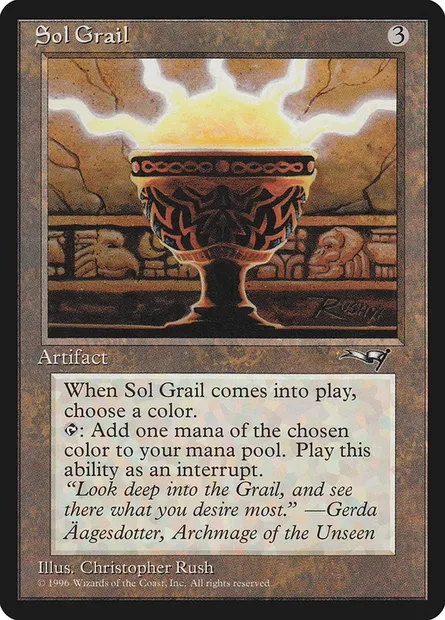 Sol Grail, Magic card ALL 130 — Alliances set