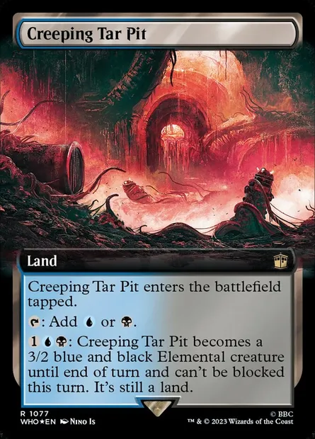 Creeping Tar Pit, Magic card WHO 1077 — Doctor Who set