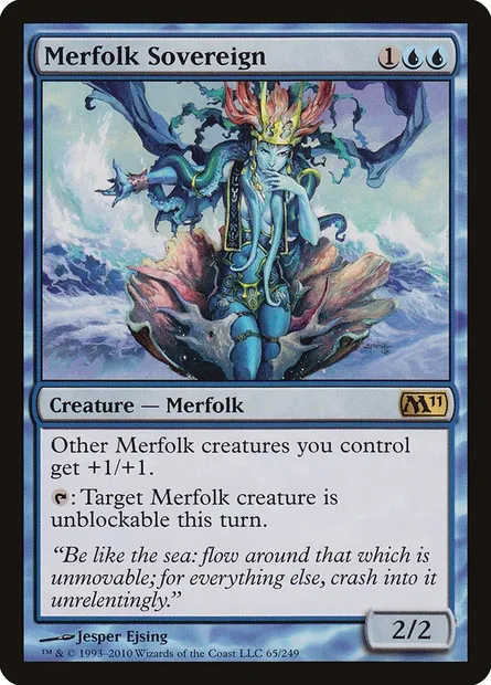Merfolk Sovereign, Magic card M11 65 — Magic 2011 set
