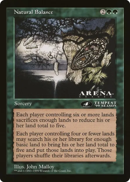 Balance naturelle, carte Magic OLEP 72 — extension Oversized League Prizes