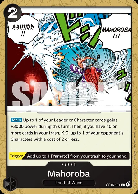 Mahoroba, One Piece card OP16-101 — THE TIME OF BATTLE set