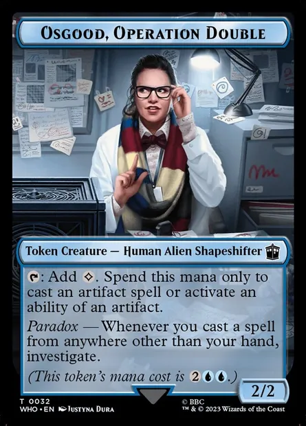 Osgood, Operation Double, Magic card TWHO 32 — Doctor Who Tokens set
