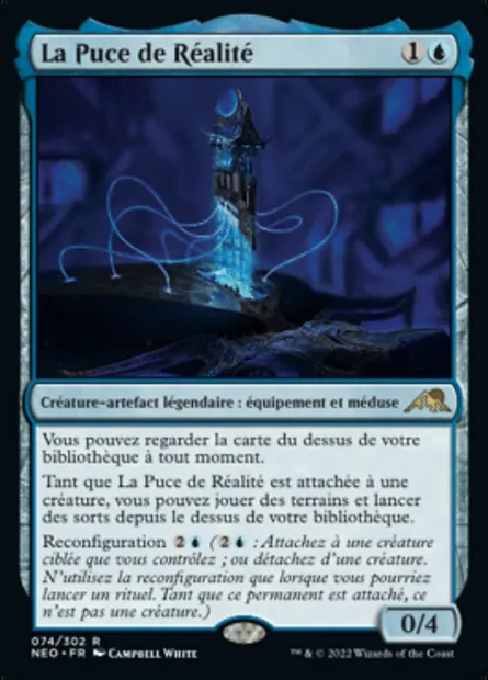 La Puce de Réalité, carte Magic NEO 74 — extension Kamigawa: La Dynastie Néon