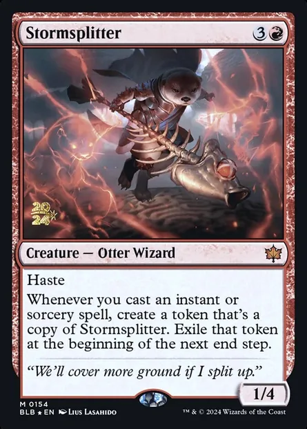 Stormsplitter, Magic card PBLB 154s — Bloomburrow Promos set