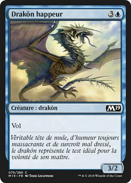Drakôn happeur, carte Magic M19 75 — extension Core Set 2019