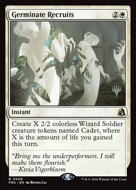 Germination de recrues, carte Magic PFRA 9p — extension Reality Fracture Promos