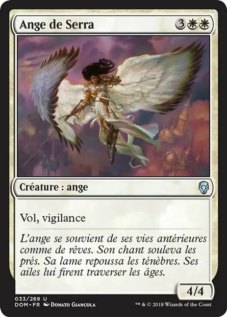 Ange de Serra, carte Magic DOM 33 — extension Dominaria