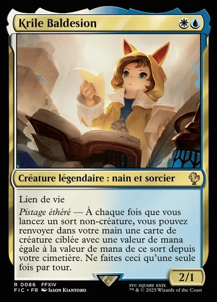 Krile Baldesion, carte Magic FIC 86 — extension Final Fantasy Commander